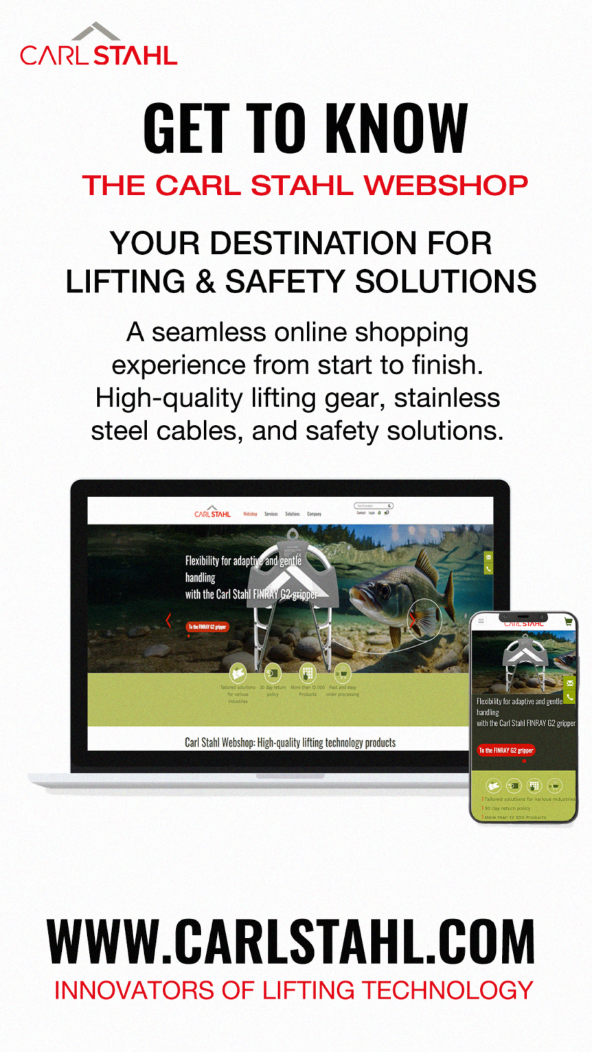 An informatioanl post showing Carl Stahls new website